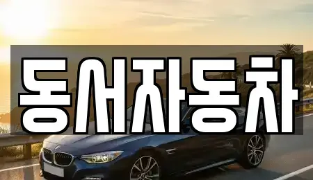 경북 상주시 화산동 중고차 전문 동서자동차