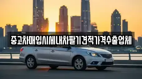경북 상주시 화산동 중고차매입 전문 중고차매입시세내차팔기견적가격수출업체