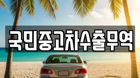 경북 성주군 초전면 중고차 전문 국민중고차수출무역