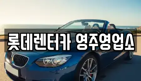경북 영주시 상망동 렌트카 전문 롯데렌터카 영주영업소