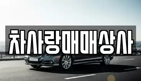 경북 영주시 창진동 중고차 전문 차사랑매매상사