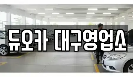 경북 칠곡군 동명면 렌트카 전문 듀오카 대구영업소