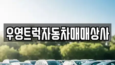 경북 칠곡군 동명면 중고차매매 전문 우영트럭자동차매매상사