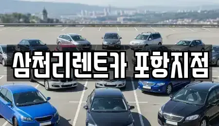 경북 포항시 남구 상도동 렌트카 전문 삼천리렌트카 포항지점