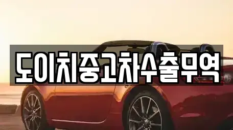 경북 포항시 남구 일월동 중고차 전문 도이치중고차수출무역