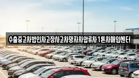경북 포항시 남구 일월동 중고차매입 전문 수출중고차법인차고장사고차망자차압류차1톤차매입센터