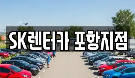 경북 포항시 북구 장성동 렌트카 전문 SK렌터카 포항지점