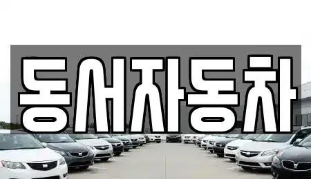 경북 포항시 북구 중앙동 중고차 전문 동서자동차