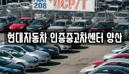 경상남도 양산시 하북면 중고차 전문 현대자동차 인증중고차센터 양산
