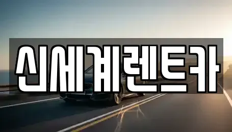 경상남도 진주시 초전동 렌트카 전문 신세계렌트카