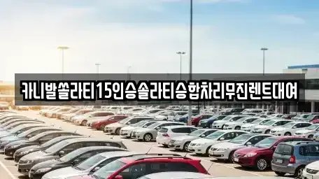 경상남도 창원시 마산합포구 창포동3가 렌트카 전문 카니발쏠라티15인승솔라티승합차리무진렌트대여