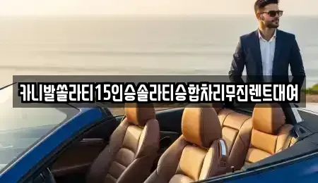 경상남도 창원시 마산합포구 평화동 렌트카 전문 카니발쏠라티15인승솔라티승합차리무진렌트대여