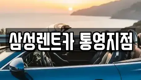 경상남도 통영시 광도면 렌트카 전문 삼성렌트카 통영지점