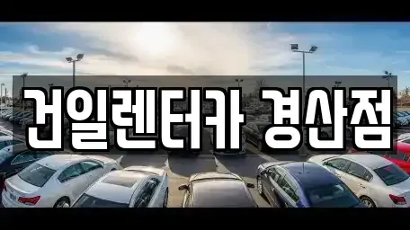 경상북도 경산시 대동 렌트카 전문 건일렌터카 경산점
