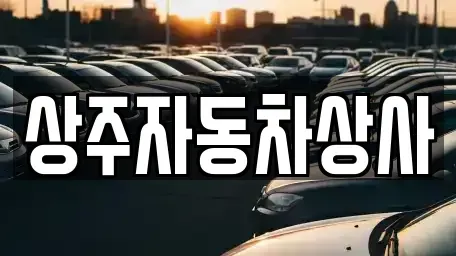 경상북도 상주시 화개동 중고차 전문 상주자동차상사