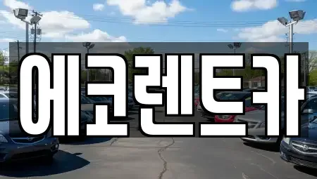 광주 광산구 요기동 렌트카 전문 에코렌트카
