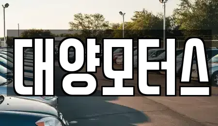 광주 광산구 용동 중고차 전문 대양모터스