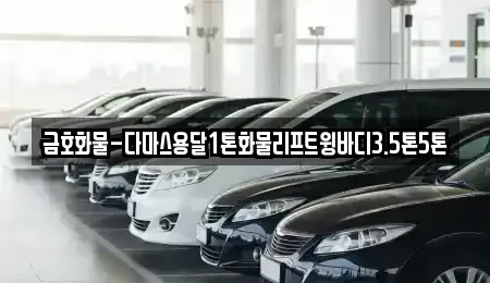 광주 광산구 용동 중고차매입 전문 금호화물-다마스용달1톤화물리프트윙바디3.5톤5톤
