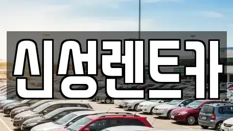 광주 남구 봉선동 렌트카 전문 신성렌트카