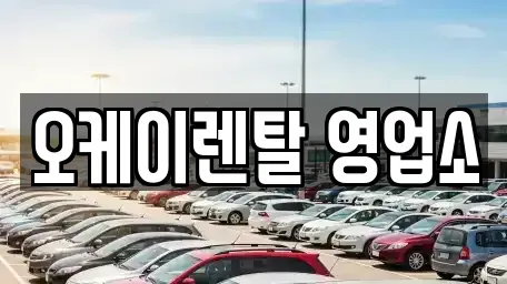 광주 남구 봉선동 렌트카 전문 오케이렌탈 영업소