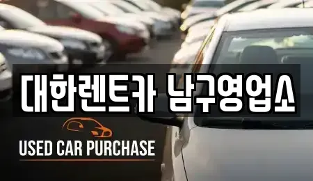 광주 남구 서동 렌트카 전문 대한렌트카 남구영업소