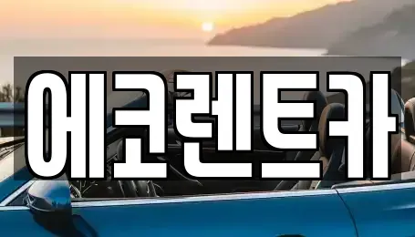광주 남구 서동 렌트카 전문 에코렌트카