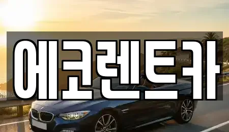 광주 서구 치평동 렌트카 전문 에코렌트카