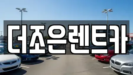 광주 서구 치평동 장기렌트카 전문 더조은렌트카