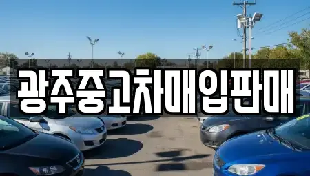 광주 서구 치평동 중고차 전문 광주중고차매입판매