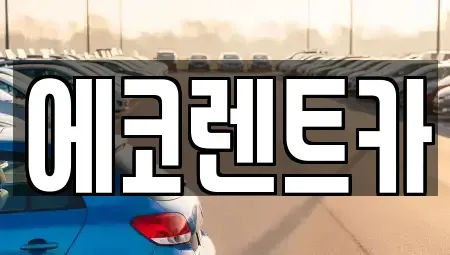 광주광역시 남구 사동 렌트카 전문 에코렌트카