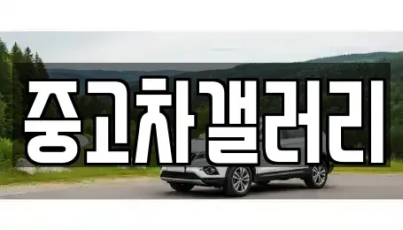 대구 북구 노원동3가 중고차매입 전문 중고차갤러리