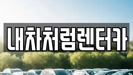 대구 북구 팔달동 렌트카 전문 내차처럼렌터카