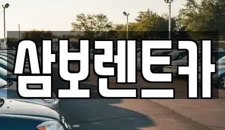 대구 북구 팔달동 렌트카 전문 삼보렌트카