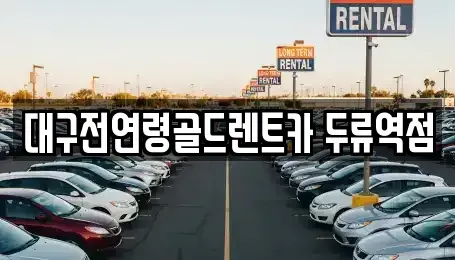 대구 서구 렌트카 전문 대구전연령골드렌트카 두류역점