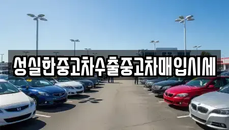 대구 수성구 성동 중고차 전문 성실한중고차수출중고차매입시세
