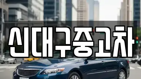 대구광역시 동구 괴전동 중고차 전문 신대구중고차