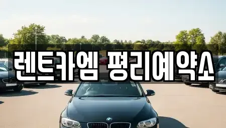 대구광역시 북구 노원동2가 렌트카 전문 렌트카엠 평리예약소