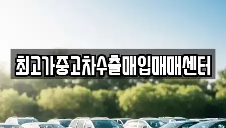 대전 동구 가오동 중고차 전문 최고가중고차수출매입매매센터