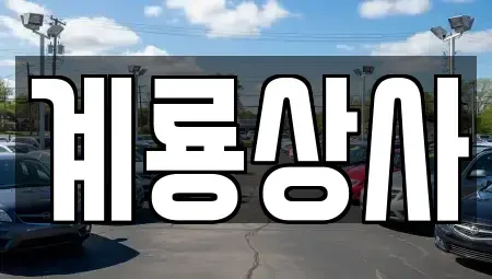 대전 동구 중고차매매 전문 계룡상사