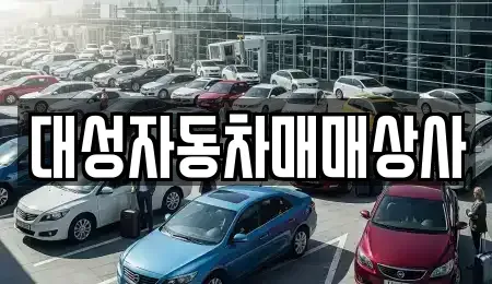 대전 중구 호동 중고차매매 전문 대성자동차매매상사