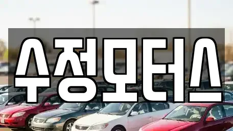 대전 중구 호동 중고차매매 전문 수정모터스