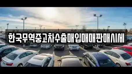 대전 중구 호동 중고차매입 전문 한국무역중고차수출매입매매판매시세