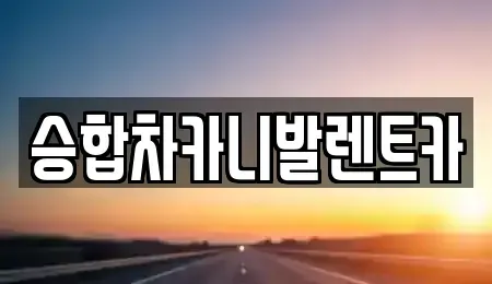 대전광역시 유성구 문지동 렌트카 전문 승합차카니발렌트카