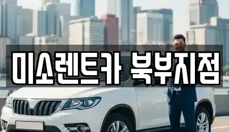 부산 북구 덕천동 렌트카 전문 미소렌트카 북부지점