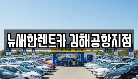 부산 사상구 삼락동 렌트카 전문 뉴새한렌트카 김해공항지점