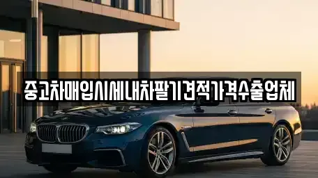 부산 영도구 영선동3가 중고차매입 전문 중고차매입시세내차팔기견적가격수출업체