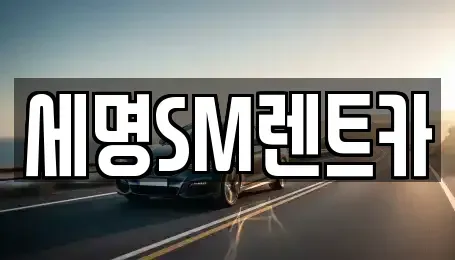 부산 영도구 영선동4가 렌트카 전문 세명SM렌트카