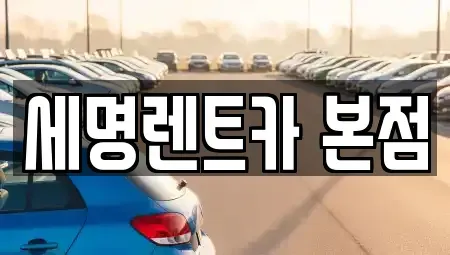부산 영도구 영선동4가 렌트카 전문 세명렌트카 본점