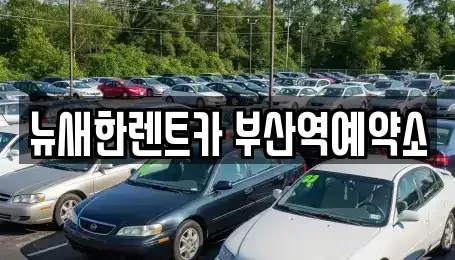부산 중구 영주동 렌트카 전문 뉴새한렌트카 부산역예약소