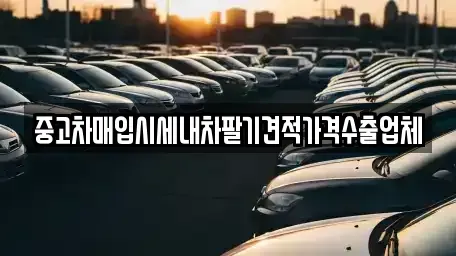 부산 중구 영주동 중고차 전문 중고차매입시세내차팔기견적가격수출업체